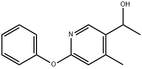 1-(4-Methyl-6-phenoxy-pyridin-3-yl)-ethanol Structure