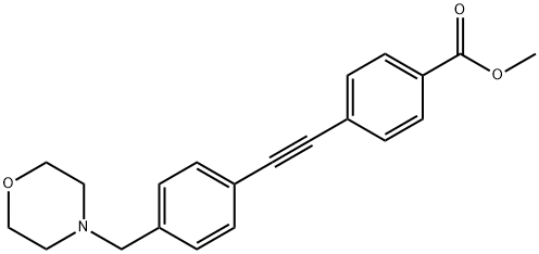 METHYL 4-((4-(MORPHOLINOMETHYL)PHENYL) ETHYNYL)BENZOATE Structure