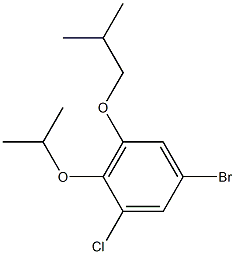 5-bromo-1-chloro-3-isobutoxy-2-isopropoxybenzene 结构式