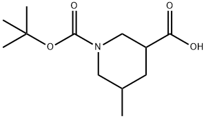 1-[(tert-butoxy)carbonyl]-5-methylpiperidine-3-carboxylic acid,1365887-45-1,结构式