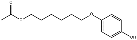6-(4-羟基苯氧基)己基乙酸酯, 136833-92-6, 结构式