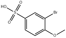 3-溴-4-甲氧基苯磺酸 结构式