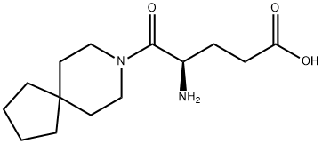 (R)-4-amino-5-oxo-5-(8-azaspiro[4.5]decan-8-yl)pentanoic acid Structure