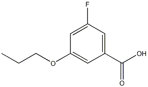 5-Fluoro-3-n-propoxybenzoic acid Struktur