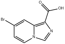 7-BROMOIMIDAZO[1,5-A]PYRIDINE-1-CARBOXYLIC ACID 化学構造式