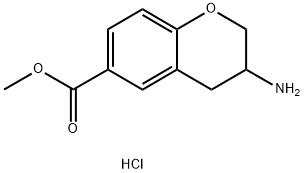 METHYL 3-AMINOCHROMAN-6-CARBOXYLATE HCL Struktur