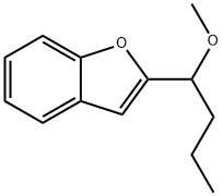 2-(1-メトキシブチル)ベンゾフラン 化学構造式