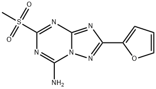 2-(呋喃-2-基)-5-(甲基磺酰基)-[1,2,4]三唑并[1,5-Α][1,3,5]三嗪-7-胺,139181-28-5,结构式