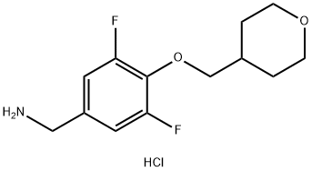 [3,5-Difluoro-4-(oxan-4-ylmethoxy)phenyl]methanamine hydrochloride