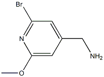 (2-Bromo-6-methoxypyridin-4-yl)methanamine Structure