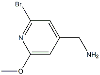 (2-溴-6-甲氧基吡啶-4-基)甲胺,1393547-66-4,结构式