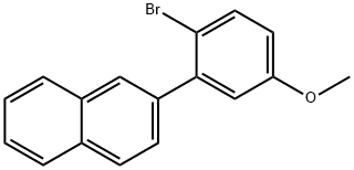 2-(2-溴-5-甲氧基苯基)萘, 1393793-79-7, 结构式