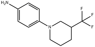 4-[3-(trifluoromethyl)piperidin-1-yl]aniline Structure