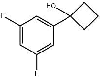 1-(3,5-二氟苯基)环丁-1-醇 结构式