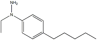 1-(4-pentylphenyl)ethylhydrazine Structure