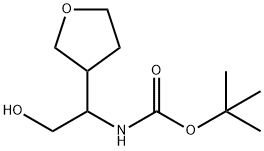TERT-BUTYL (2-HYDROXY-1-(TETRAHYDROFURAN-3-YL)ETHYL)CARBAMATE Structure