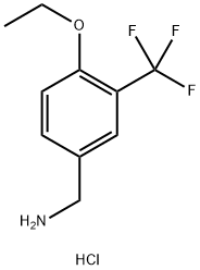 [4-Ethoxy-3-(trifluoromethyl)phenyl]methanamine hydrochloride Structure