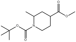 N-Boc-2-methyl-1,4-piperidinedicarboxylic Acid Methyl Ester Struktur