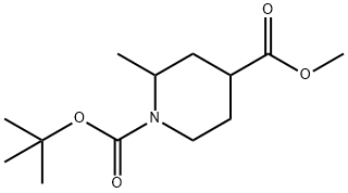 N-Boc-2-methyl-1,4-piperidinedicarboxylic Acid Methyl Ester Structure