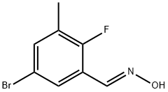 (E)-5-bromo-2-fluoro-3-methylbenzaldehyde oxime 化学構造式