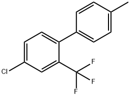 4-Chloro-4-methyl-2-(trifluoromethyl)-1,1-biphenyl 化学構造式