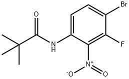 N-Pivaloyl 4-bromo-3-fluoro-2-nitroaniline Structure