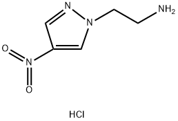 2-(4-硝基-1H-吡唑-1-基)乙烷-1-胺盐酸, 1421602-82-5, 结构式