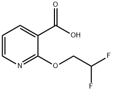 2-(2,2-difluoroethoxy)pyridine-3-carboxylic acid Structure