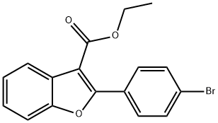 ethyl 2-(4-bromophenyl)benzofuran-3-carboxylate 化学構造式