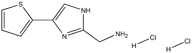 [4-(thiophen-2-yl)-1H-imidazol-2-yl]methanamine dihydrochloride Structure
