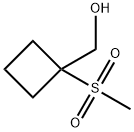(1-methanesulfonylcyclobutyl)methanol Struktur