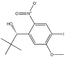 (S)-1-(4-碘-5-甲氧基-2-硝基苯基)-2,2-二甲基丙-1-醇 结构式