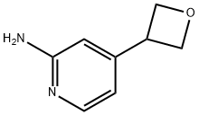 4-(OXETAN-3-YL)PYRIDIN-2-AMINE 化学構造式