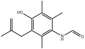 N-(4-hydroxy-2,3,6-trimethyl-5-(2-methylallyl)phenyl)formamide Structure