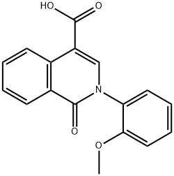 2-(2-甲氧基苯基)-1-氧代-1,2-二氢异喹啉-4-羧酸 结构式