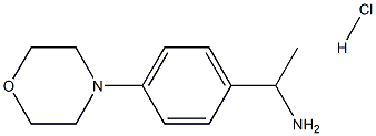 1-(4-morpholin-4-ylphenyl)ethanamine:hydrochloride,1431968-18-1,结构式