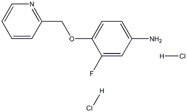 3-fluoro-4-(pyridin-2-ylmethoxy)aniline:dihydrochloride Structure