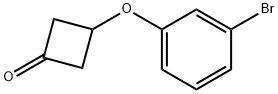 3-(3-BROMO-PHENOXY)-CYCLOBUTANONE Structure