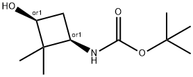 TERT-BUTYL CIS-2,2-DIMETHYL-3-HYDROXYCYCLOBUTYLCARBAMATE Struktur