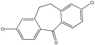 4,4'-DICHLORODIBENZOSUBERONE 结构式