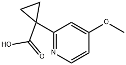 1-(4-Methoxypyridin-2-yl)cyclopropane-1-carboxylic acid Structure