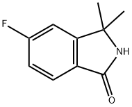 5-氟-3,3-二甲基异吲哚-1-酮,1440519-91-4,结构式