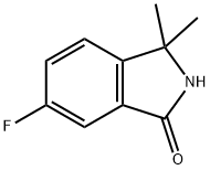 6-FLUORO-3,3-DIMETHYLISOINDOLIN-1-ONE Structure