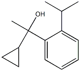 1-cyclopropyl-1-(2-propan-2-ylphenyl)ethanol Struktur