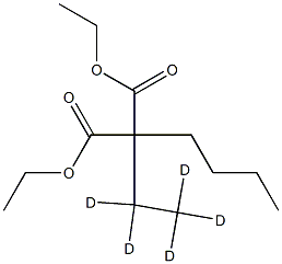 Diethyl Butylethylmalonate-d5 Structure