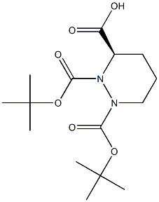 (R)-1,2-双(叔丁氧羰基)六氢哒嗪-3-羧酸,146232-51-1,结构式