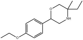 2-(4-ethoxyphenyl)-5-ethyl-5-methylmorpholine Struktur