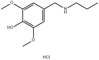 2,6-dimethoxy-4-[(propylamino)methyl]phenol hydrochloride Struktur