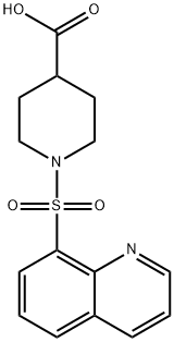 1-(quinolin-8-ylsulfonyl)piperidine-4-carboxylic acid Structure