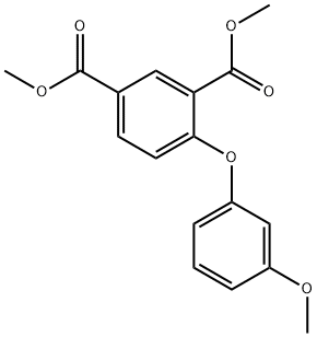 二甲基 4-(3-甲氧基苯氧基)异邻苯二甲酸酯 结构式
